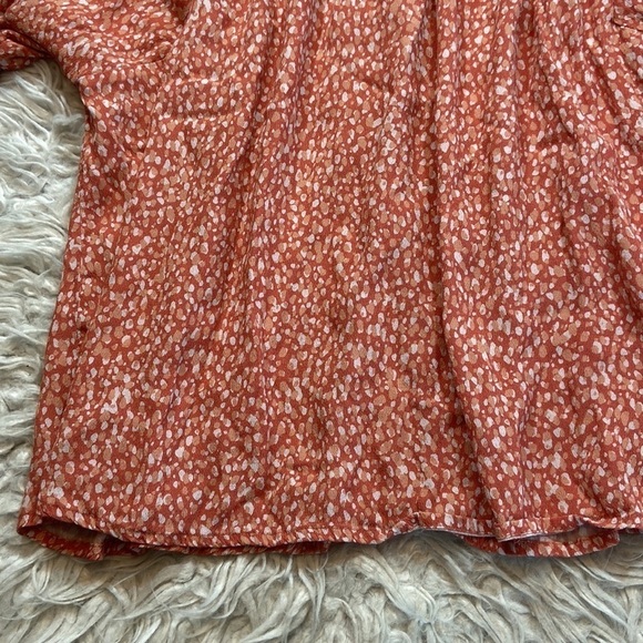 Anthropologie Dolan Rebecca Dot Smocked Short Sleeve Top sz S - Picture 7 of 11